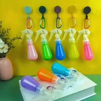 Flacon pulvérisateur PET miniature de 60 ml à clipser, conteneur portable rechargeable pour alcool, désinfectant, liquides de soin de la peau
