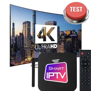 Revendedor Iptv Suscripción 12 Meses Tarjeta Iptv 4K Videos Películas Set-top Box Serie Árabe Iptv Suscripción EE. UU. Polonia Árabe