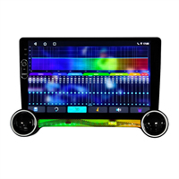 Autoradio Android 10 pouces universel double DIN avec CarPlay, navigation GPS, éclairage d'ambiance, lecteur multimédia