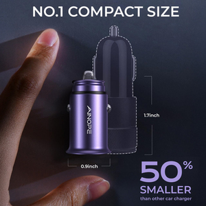 <span class=keywords><strong>Le</strong></span> <span class=keywords><strong>plus</strong></span> <span class=keywords><strong>petit</strong></span> métal 4.8A double port chargeur de voiture Mini Flush Fit adaptateur allume-cigare pour iPhone 16 Pro <span class=keywords><strong>Samsung</strong></span> S25 Ultra - Product Image 2
