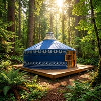 Yurt mongol de luxe, tente quatre saisons, imperméable, coupe-vent, résistante à la neige, triple couche