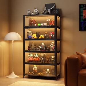 ตู้โชว์ฟิกเกอร์ Iyanen Enon แบบตั้งพื้น 5 ชั้น กระจกนิรภัย ป้องกันฝุ่น สำหรับของเล่นสะสมและโมเดลต่างๆ - Product Image 1