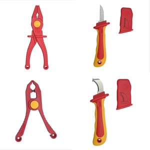 Pince isolée en plastique VDE, couteau d'électricien isolé résistant aux hautes tensions 1000V, outil anti-magnétique - Product Image 5