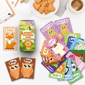 Juegos de Mesa para Niños Pequeños, Actividades de Aprendizaje para Educación en Casa, Juego de Memoria - Product Image 2
