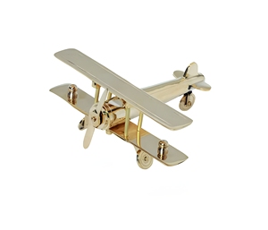 Avión a Reacción de Latón, Avión Antiguo, Adorno Decorativo para Mesa, Estatua en Miniatura, Decoración de Interiores para el Hogar, Regalo - Product Image 1