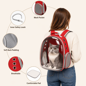 Mochila Burbuja para Gatos, Portátil, de Oxford, con Cierre, Aprobada por Aerolíneas, para Senderismo y Actividades al Aire Libre, Venta al Por Mayor - Product Image 2