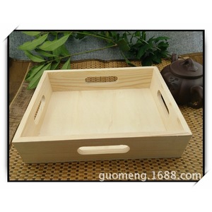 Wooden Storage Box <b>Rectangle</b> Pine Desktop Organizer Neatening <b>Bin</b> - Product Image 2