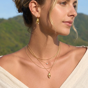 <b>Crab</b> Claw Zircon Stainless Steel Jewelry Set For Women Gift Occasion Animal Shape Fashion Necklace Earrings - Product Image 4