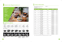 Contenants alimentaires en plastique biodégradable à couvercle articulé noir et blanc MFPP, micro-ondables, pour plats à emporter