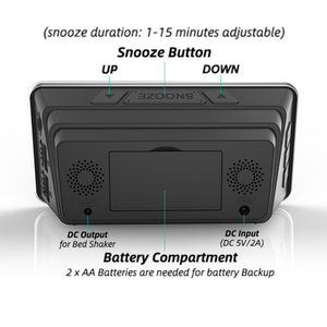 หมอนนาฬิกาปลุกแบบสั่นพร้อมแผ่นสั่นสำหรับคนหูหนวกนาฬิกาปลุก wekker klok แบบสั่นสำหรับคนหูหนวกและผู้สูงอายุ - Product Image 6