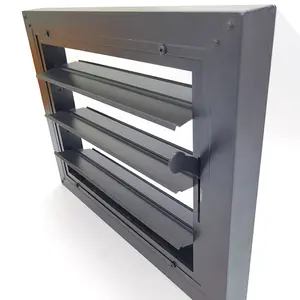 Fixo alta qualidade alumínio grelha janela manual ajustável ligação grelha