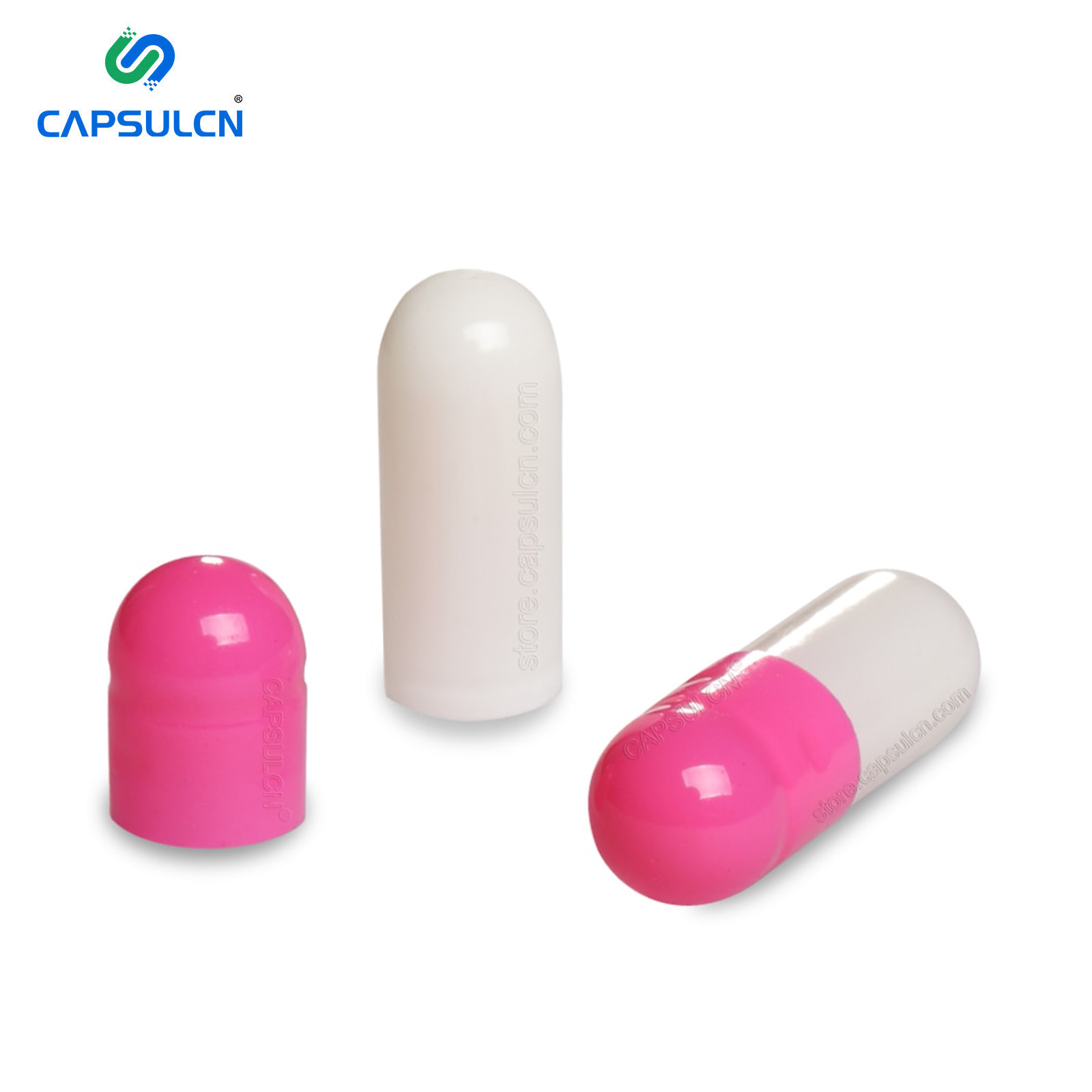 CapsulCN HPMC Pink And White Soft Red Peach Blossom Rose Madder Hpmc Size 0 Vegetarian Capsules Empty Capsules