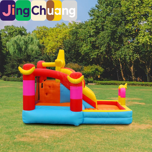 Château gonflable pour enfants Jumping Di XINGX, lit de saut, aire de jeux, trampoline, petit toboggan extérieur, château de jeu JingChuang - Product Image 3