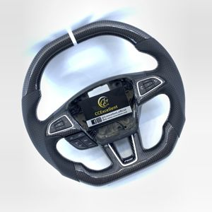 Volante de Fibra de Carbono Real para <span class=keywords><strong>Ford</strong></span> Focus MK3/MK3 <span class=keywords><strong>RS</strong></span>/MK3 ST/SE 2015 2016 2017 2018, en Oferta, Precio Bajo Profesional - Product Image 3