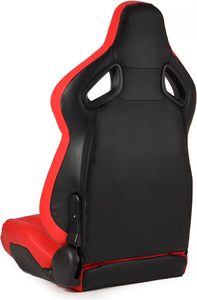 JIABEIR 1093 красный широкий большой размер Универсальный Высококачественный кожаный автомобиль Регулируемый Sim ковш гоночные сиденья - Product Image 3