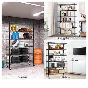 חובה כבדה <span class=keywords><strong>6</strong></span> rome מתכת אחסון כרום מתכת מדף חוט אישור מדפים - Product Image 6