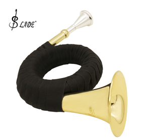 Atacado Grande Golden Hunting Horn French Horn com Flat Bb Key Latão Instrumentos de sopro - Product Image 6
