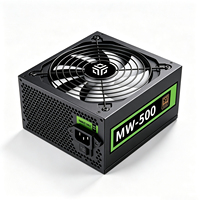 Alimentation PC Gaming Premium RGB 450/550/650/750/850W PRO MW-500 avec Ventilateur Silencieux et Sortie Stable