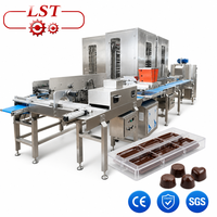 Chaîne de production de chocolat automatique à dose unique avec machine à mouler, chauffage et déposeur de chocolat, à vendre