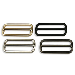 Deslizador de Metal de 50mm/2 ", botones Tri Glide, correa de cincha, cierre de hebilla ajustable para manualidades de cuero Diy, accesorios de correa para cinturón <span class=keywords><strong>Beg</strong></span> - Product Image 5