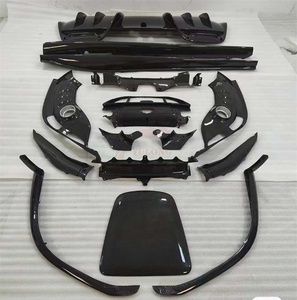 Pare-choc avant en fibre de carbone sèche, séparateur de lèvres, jupe latérale, diffuseur de moteur, kit carrosserie OEM pour <span class=keywords><strong>Ferari</strong></span> 296GTB - Product Image 2