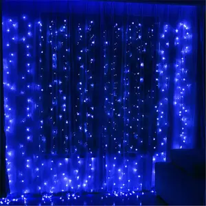 LED 화환 문자열 빛 창 장식 문자열 요정 커튼 Garlands 조명 300Led