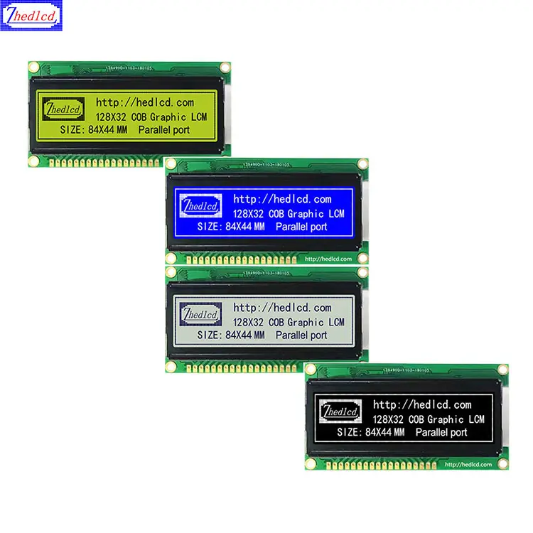 2.9 "84*44MM 12832 122x32 병렬 ST7920 18P 그래픽 매트릭스 LCD 모듈 디스플레이 스크린 패널 (LED 백라이트 포함)