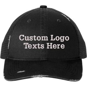 Gorras de camionero desgastadas con logotipo de textos bordados personalizados 2025 C600 - Product Image 2