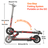 EE. UU. Envío Directo Stock ED200 E-Scooter 8 pulgadas 25Kmh Elektro Trottinette 200W Venta al por mayor Tretroller Scooter eléctrico