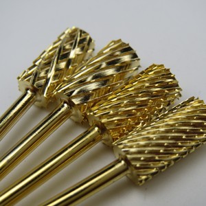 Brocas de Carburo de Tungsteno para Uñas, Doradas, de Alta Calidad, Duraderas y Resistentes, Ideales para Principiantes, C F <span class=keywords><strong>M</strong></span> XC 3XC - Product Image 3