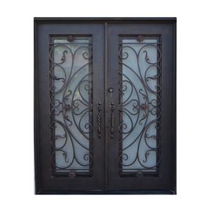 Diseños de puerta de entrada de seguridad de hierro forjado para puerta de acero Exterior delantera de casa para rotura térmica de casa - Product Image 6