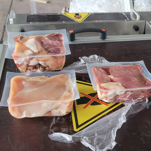 Macchina confezionatrice sottovuoto multifunzione automatica per alimenti di mare e carne congelata termoformatura pellicola e sacchetto per pesce e carne - Product Image 3