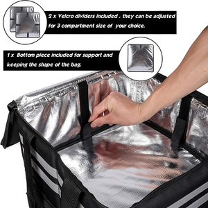 <span class=keywords><strong>Sac</strong></span> à <span class=keywords><strong>dos</strong></span> isotherme imperméable en polyester personnalisé pour la livraison de nourriture avec fermeture à glissière - Product Image 4