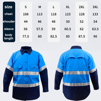 Ropa DE TRABAJO reflectante de Seguridad de Tráfico Vial de alta visibilidad ropa de trabajo algodón minería construcción Hi Vis logotipo personalizado camisas de trabajador