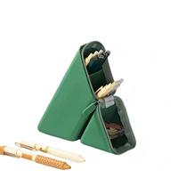 Étui à crayons et pochette en silicone souple imperméable avec fermeture éclair pour enfants, étudiants, organisateur de fournitures scolaires, porte-monnaie