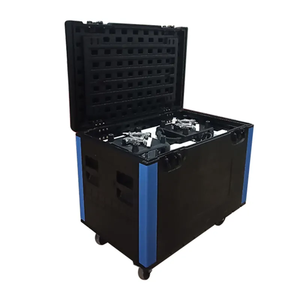 Movendo A Cabeça Luz 2in1 Mala De Controle De Vídeo Caso De Vôo Dobrável Tambor Elétrico Caso De Voo Removível Led <span class=keywords><strong>Blinder</strong></span> Caso De Vôo - Product Image 5