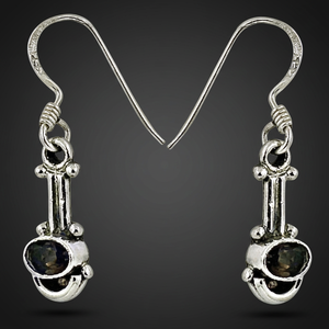 Art Palace Best Selling Fine <b>Stud</b> <b>Silver</b> Smokey <b>Earrings</b> - Product Image 2