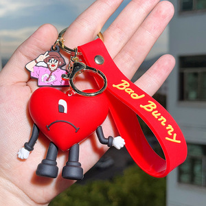 Llavero <span class=keywords><strong>de</strong></span> anime <span class=keywords><strong>de</strong></span> <span class=keywords><strong>Bad</strong></span> <span class=keywords><strong>Bunny</strong></span>, el más vendido, <span class=keywords><strong>de</strong></span> goma suave, colgante para mochila, lindo, exquisito, personalizado, pequeña decoración, venta al por mayor - Product Image 3