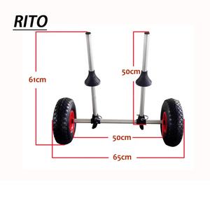 Ningbo कारखाने शीर्ष एच-फ्रेम टग समुद्र तट नाव डोंगी पर बैठने गाड़ी कश्ती ट्राली - Product Image 2