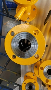 Válvula de Bola Manual de Alto Flujo de Gas Tkfm con Brida de Agua, Totalmente Soldada, con Manija, OEM, Acero al Carbono - Product Image 2