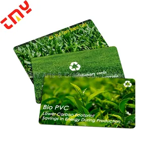 RPVC Eco Friendly NFC Smart Access Control Card 13.56mhz Recycled PLA Rfid Card