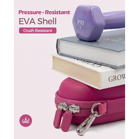 Étui rigide antichoc en EVA pour lunettes de sport avec mousqueton métallique, étui de voyage à fermeture éclair pour lunettes, présentoir à lunettes