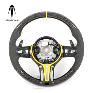 Volante in Fibra di Carbonio per <span class=keywords><strong>BMW</strong></span> <span class=keywords><strong>Serie</strong></span> E90 F30 F10 X5M X6M M3 M5, Personalizzazione LED, Sportivo, in PU Durevole - Product Image 4