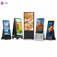 Affichage publicitaire LCD 32 pouces 2000 nits, support OEM ODM, logo personnalisé, cadre en A portable pour hall d'hôtel, moniteur d'affichage intelligent