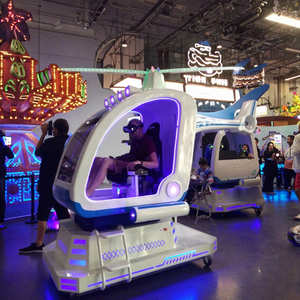 Simulateur d'hélicoptère VR 9D commercial à vendre, pour parcs à thème VR, <span class=keywords><strong>jeu</strong></span> de tir et de montagnes russes captivant en plastique et métal pour intérieur - Product Image 2