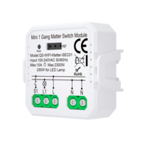 Interrupteur intelligent à économie d'énergie avec Zigbee/Wi-Fi pour une automatisation domestique transparente, système de maison intelligente activé par la voix