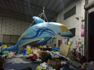 Bơm hơi khổng lồ cá voi cá mập động vật treo cá voi Đại Dương Linh vật cá voi Inflatable mô hình để trang trí - Product Image 6