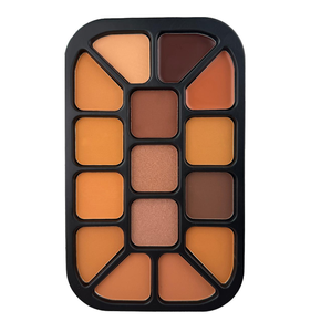Maquillaje personalizado <span class=keywords><strong>bronceador</strong></span> <span class=keywords><strong>15</strong></span> colores polvo prensado contorno corrector paleta Etiqueta Privada - Product Image 1