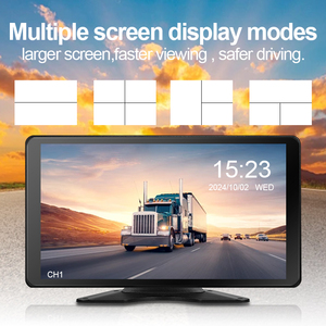 หน้าจอสัมผัส 1080P ขนาด 10.1 นิ้ว รองรับ Carplay และ Android Auto สำหรับรถบรรทุก พร้อมชุดกล้องบันทึกภาพ 4CH BSD DVR และเครื่องเล่นมัลติมีเดีย - Product Image 3
