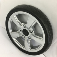Roue en polypropylène EVA de 8 pouces pour four à brûler avec bouton de dégagement rapide